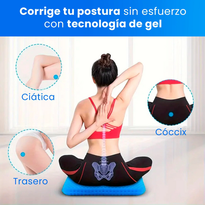 Cojín Ortopédico de Gel SitWell – Mejora la Postura y Garantiza Comodidad en la Oficina o el Coche
