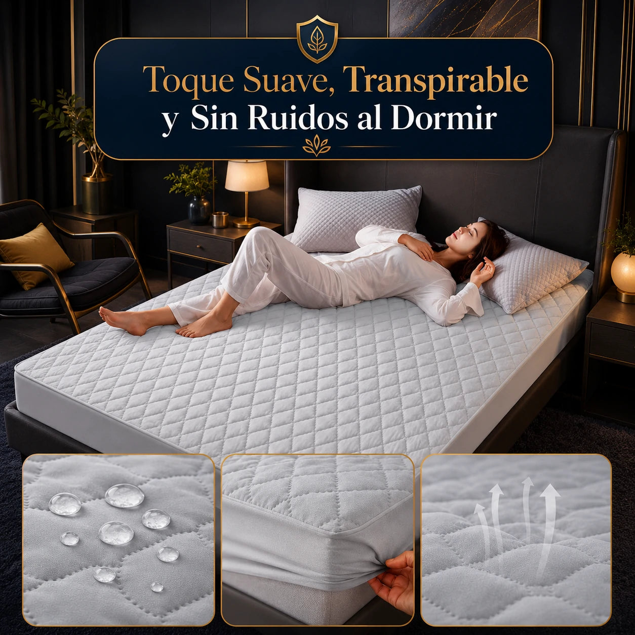 SoftRest: Protector de Colchón Premium con Microfibra Transpirable + 2 Fundas