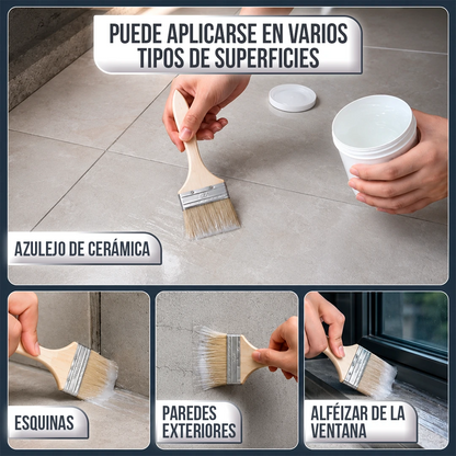 Kit 2 Selladores Impermeables de 500ml + 2 Brochas de Aplicación